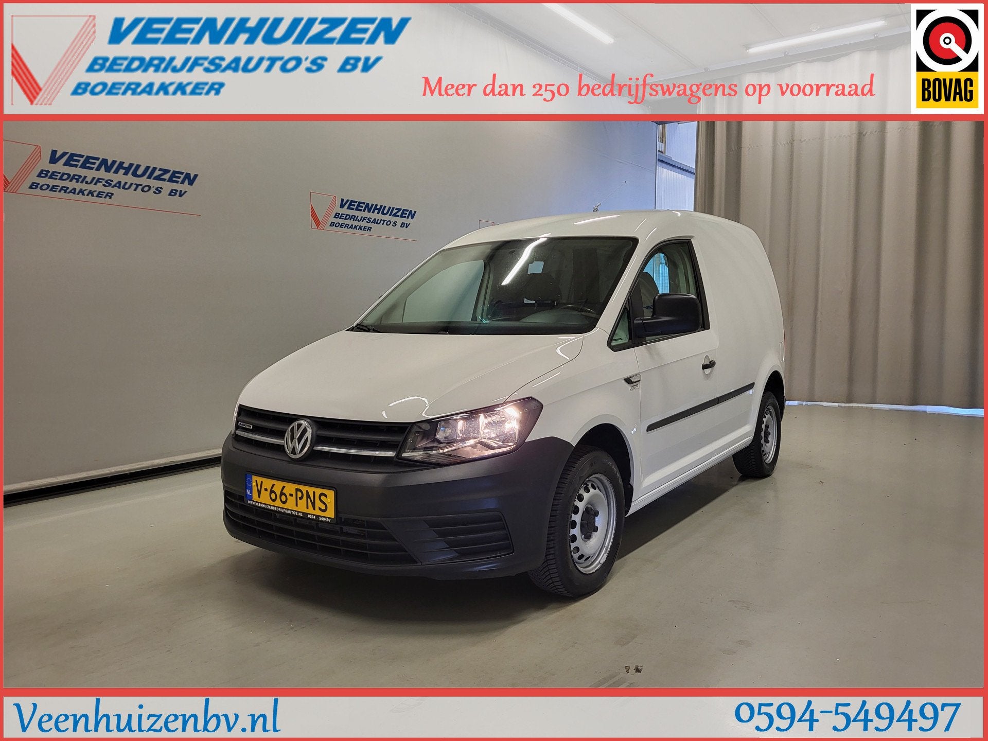 Volkswagen Caddy 1.4TGI CNG (bj 2019), Voorwielaandrijving, 730 kg, Gebruikt, 4 cilinders