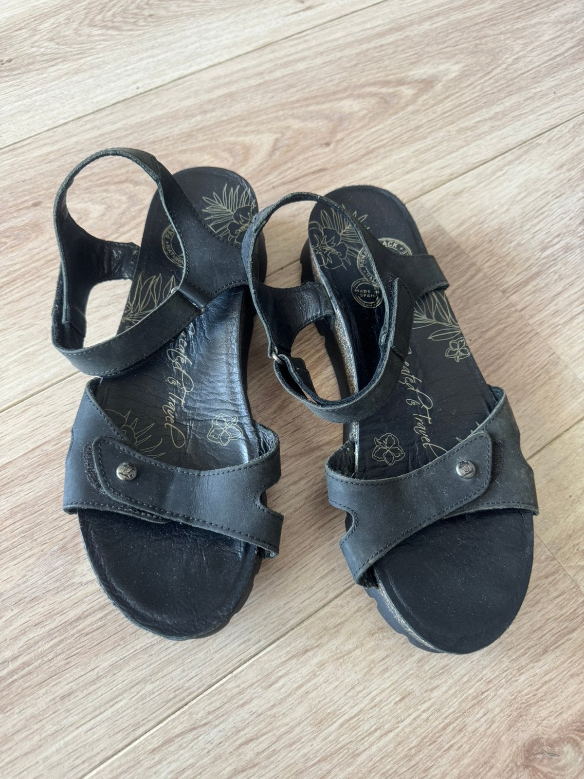 Sandalen panama jack mt 40, Zwart, Gedragen, Sandalen of Muiltjes, Ophalen of Verzenden
