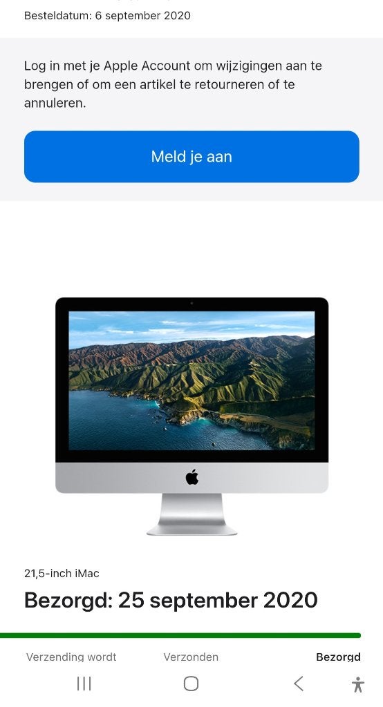 Imac 21,5 inch 2017, gekocht bij Apple in 2020 bon aanwezig, Computers en Software, Apple Desktops, Ophalen, Gebruikt, 2 tot 3 Ghz