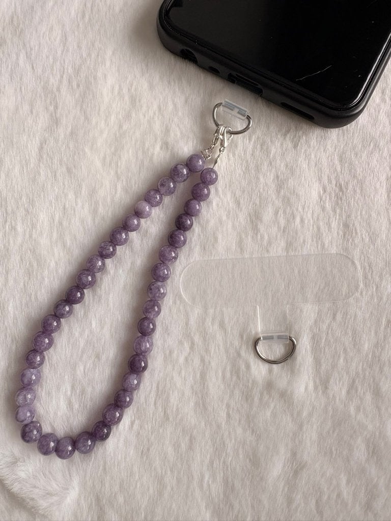Paarse Angeliet Telefoonkoord Classic – 6 mm | 22 cm, Telecommunicatie, Ophalen of Verzenden, Nieuw, Telefoonhanger of Accessoire