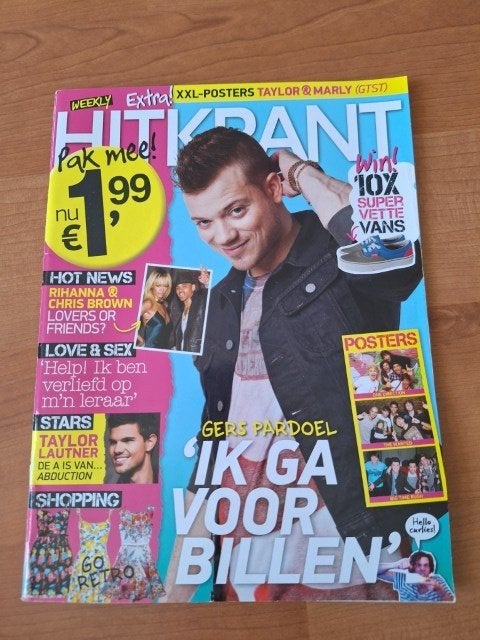 Hitkrant Gers Pardoel One Direction Harry Styles The Wanted, Ophalen of Verzenden, Gelezen, Muziek, Film of Tv