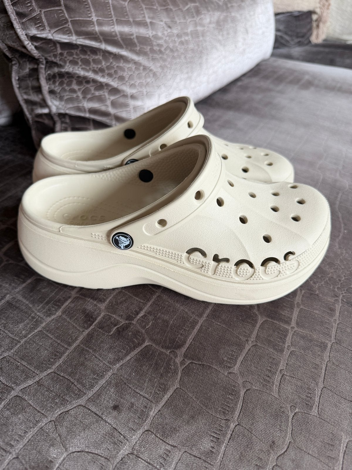 Crocs baya platform, Ophalen, Zo goed als nieuw, Zwart, Sandalen of Muiltjes