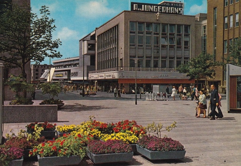 753V Rotterdam Coolsingel Binnenwegplein Jungerhans de Klerk, Ophalen of Verzenden, 1960 tot 1980, Ongelopen, Zuid-Holland