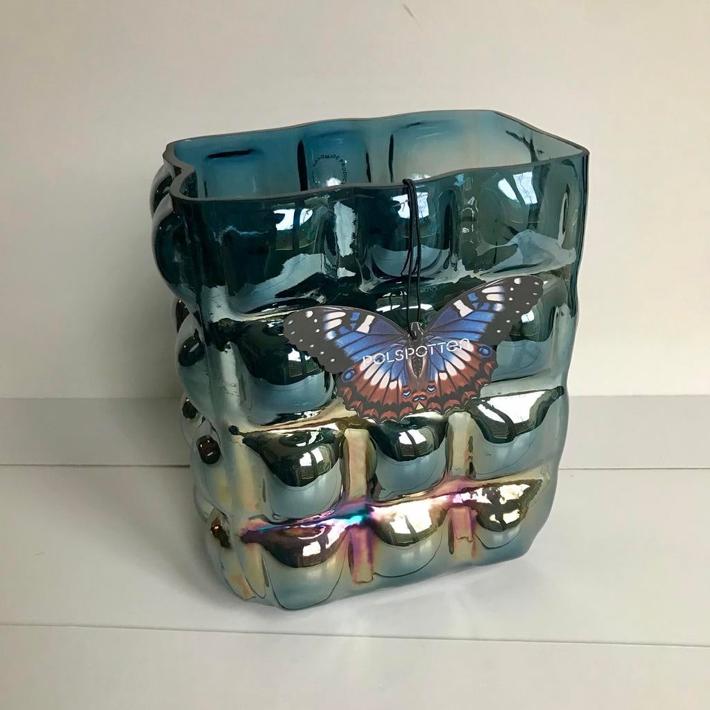 POLSPOTTEN bubble vase, Large, nieuw in doos., Ophalen, Blauw, Nieuw, Glas