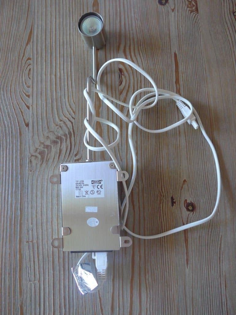 Ikea Grundtal kastlampje, Huis en Inrichting, Ophalen of Verzenden, Gebruikt, Metaal of Aluminium, Plafondspot of Wandspot