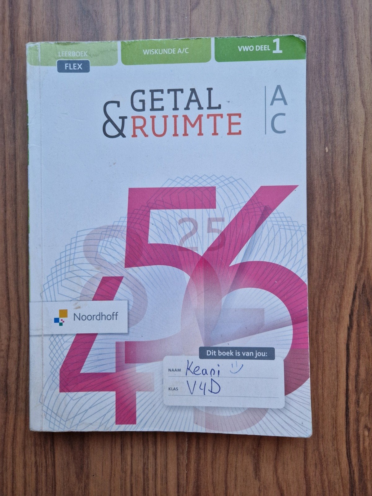Getal & Ruimte VWO A C deel 1 flex, Ophalen, Gelezen, VWO, Wiskunde A