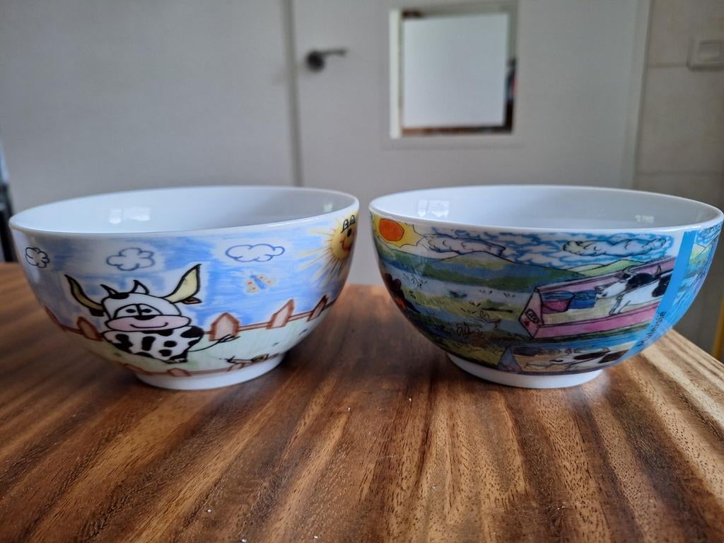 2 kommen Schoonhoven keramiek Friesland Campina, Antiek en Kunst, Ophalen of Verzenden