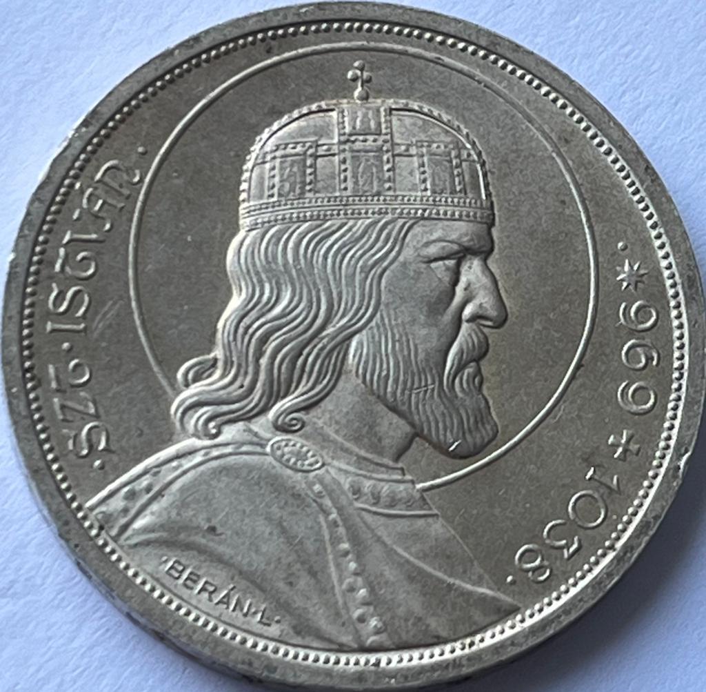 Hongarije zilveren vijf pengo 1938 topkwaliteit!, Ophalen of Verzenden, Hongarije, Losse munt, Zilver