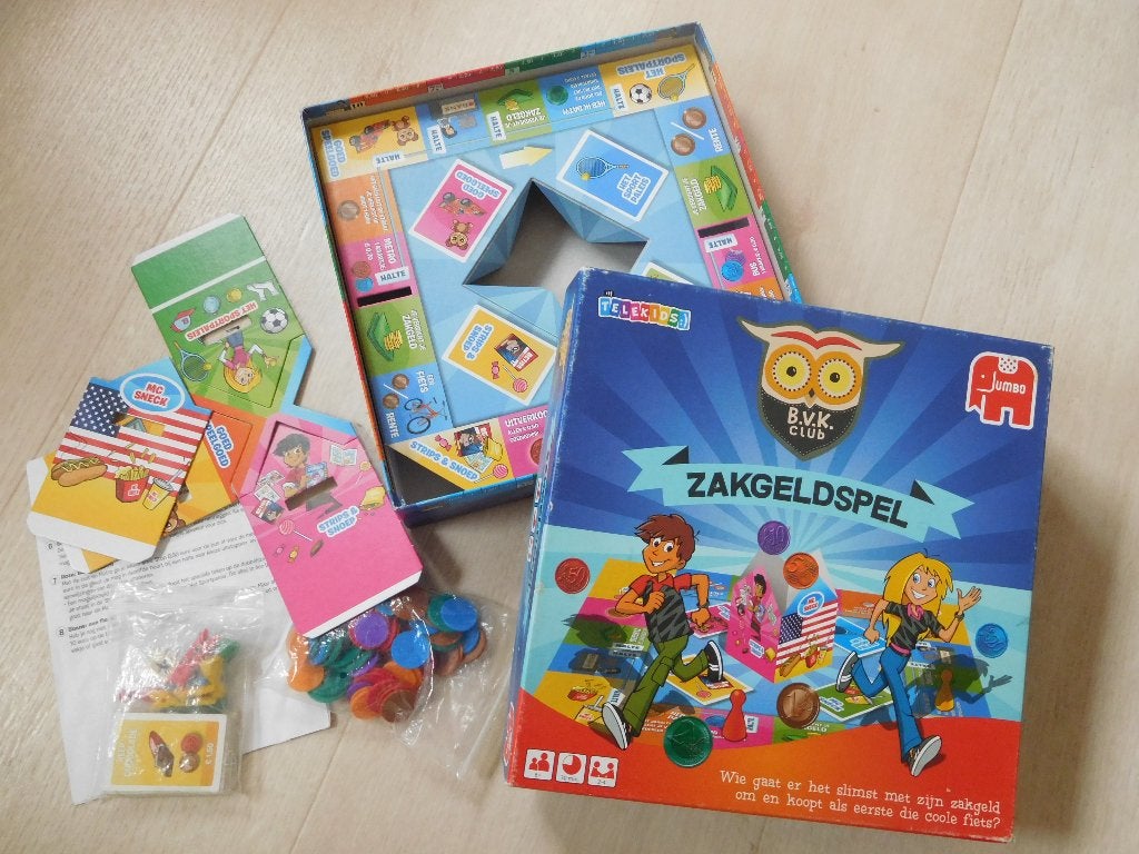 Het Zakgeldspel, Hobby en Vrije tijd, Gezelschapsspellen | Bordspellen, Een of twee spelers, Ophalen of Verzenden, Gebruikt