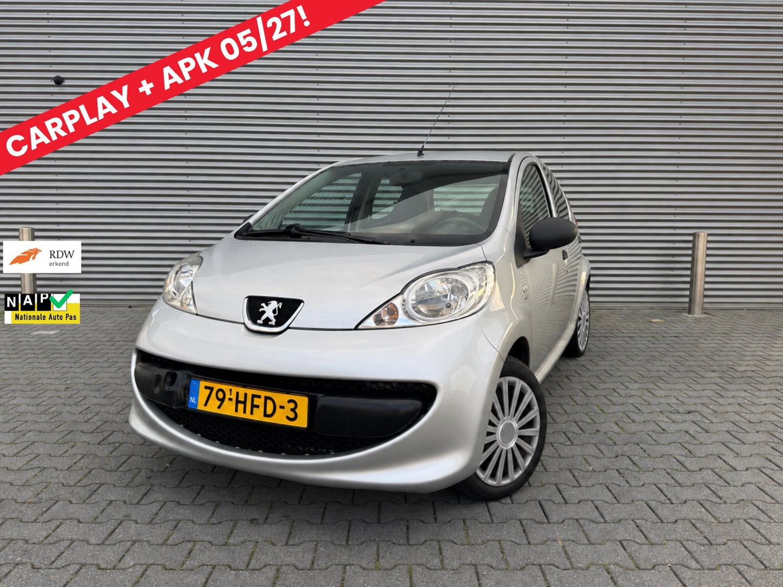 Peugeot 107 NAP |APK | KLEIN BEURT | CARPLAY | LAGE KM |5dr