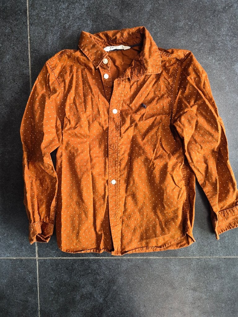 Net jongens overhemd maat 122/128, H&M, Overhemd of Blouse, Ophalen of Verzenden, Zo goed als nieuw