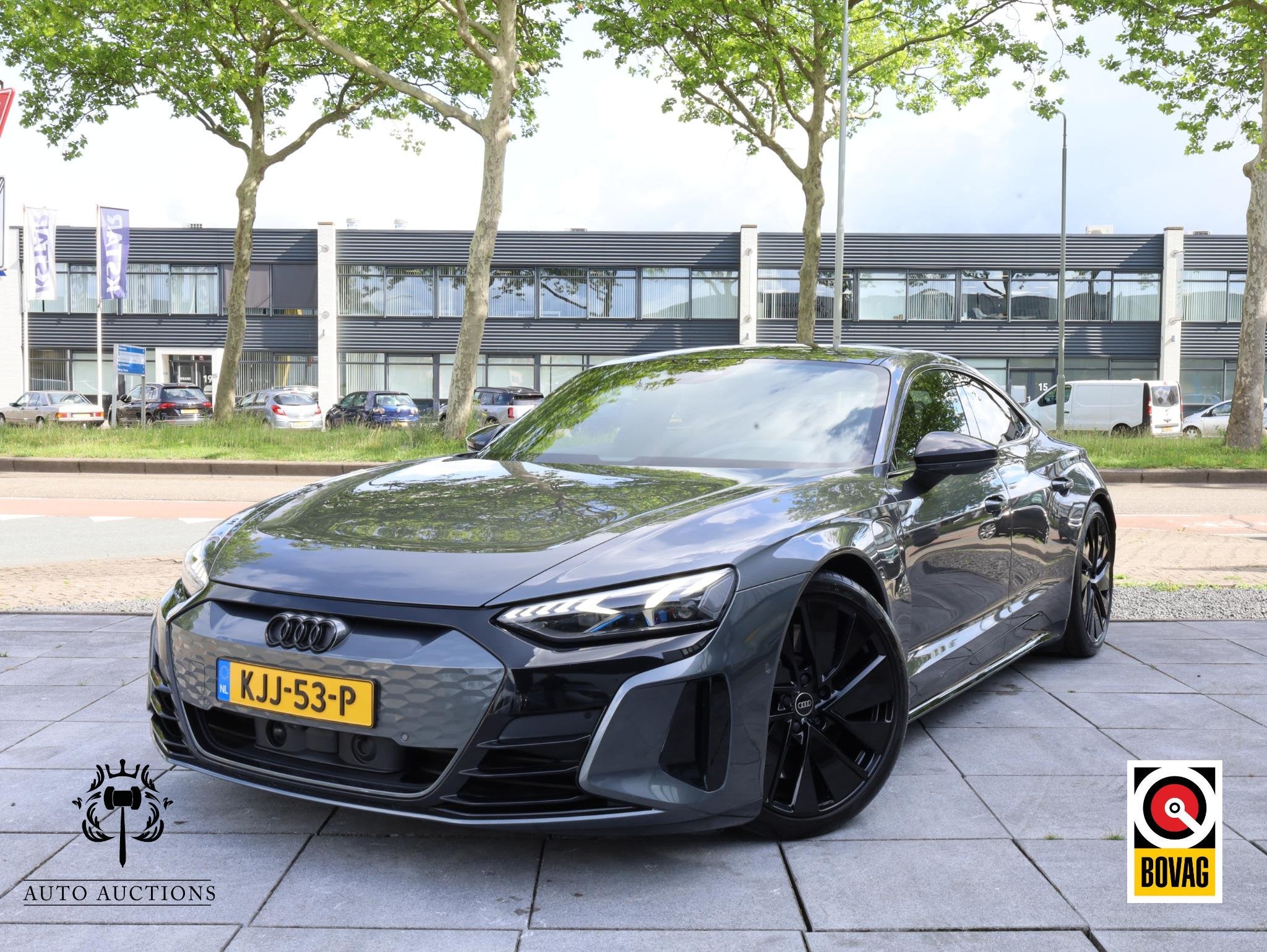 Audi e-tron GT RS 93 kWh 600PK | SOH 91% | Panodak | Leer |, Auto's, Audi, Gebruikt, Zwart, 598 pk, 93 kWh