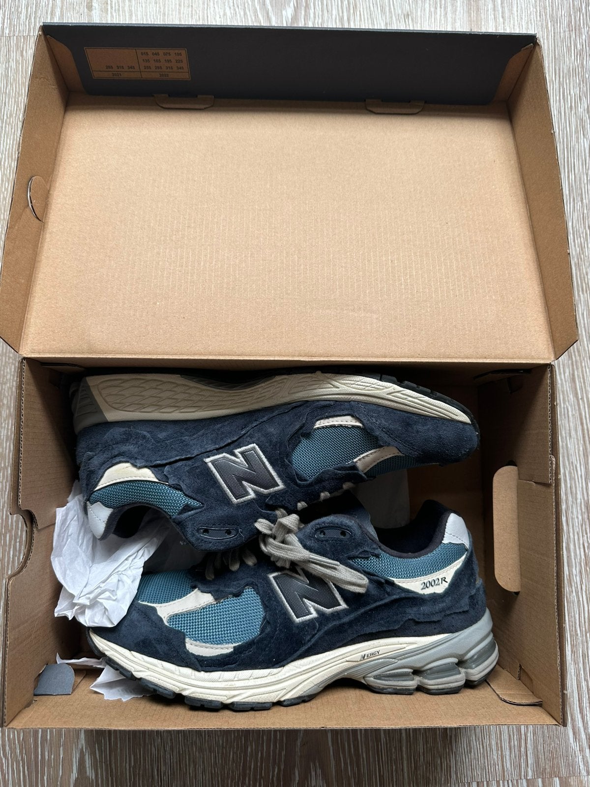 New Balance 2002R Navy Protection Pack, Kleding | Heren, Schoenen, Blauw, Ophalen of Verzenden, Sneakers of Gympen, Zo goed als nieuw