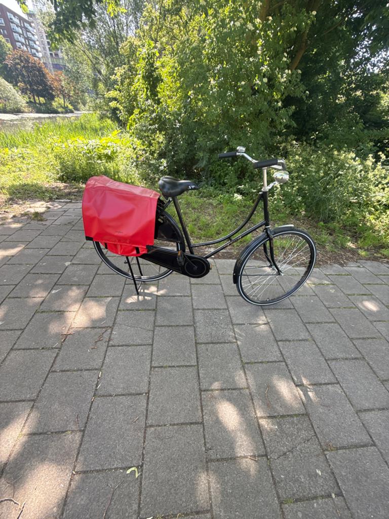 Halfords Damesfiets met Mandje - Zwart, Overige merken, Terugtraprem, Ophalen of Verzenden, 53 tot 56 cm