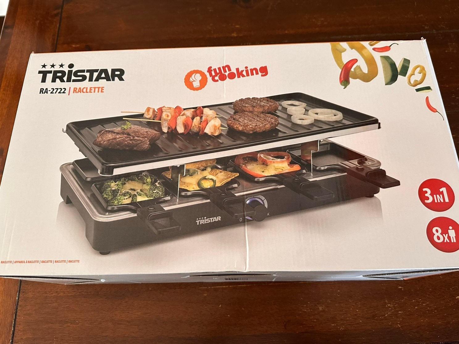 Raclette Tristar, Ophalen, Zo goed als nieuw, 8 personen of meer