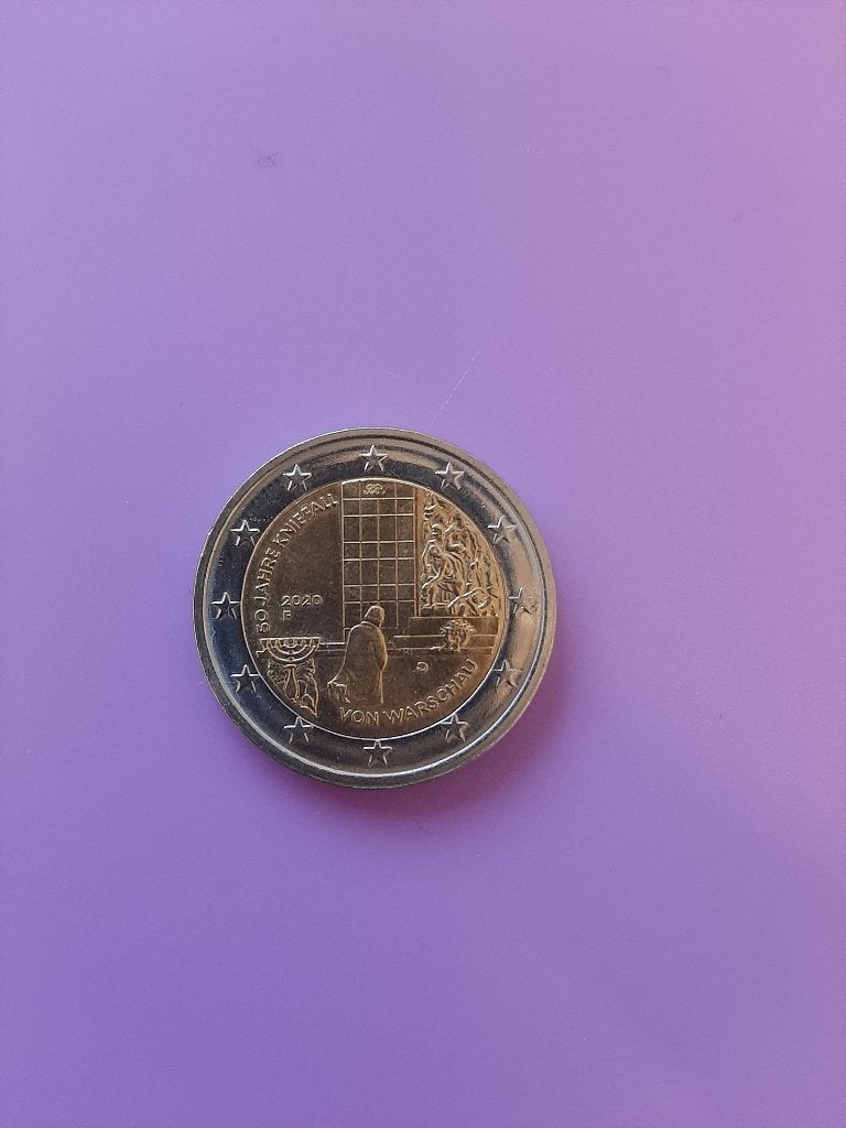2020 Duitsland 2 euro Kniefall Warschau F, Verzenden, Duitsland, 2 euro, Losse munt