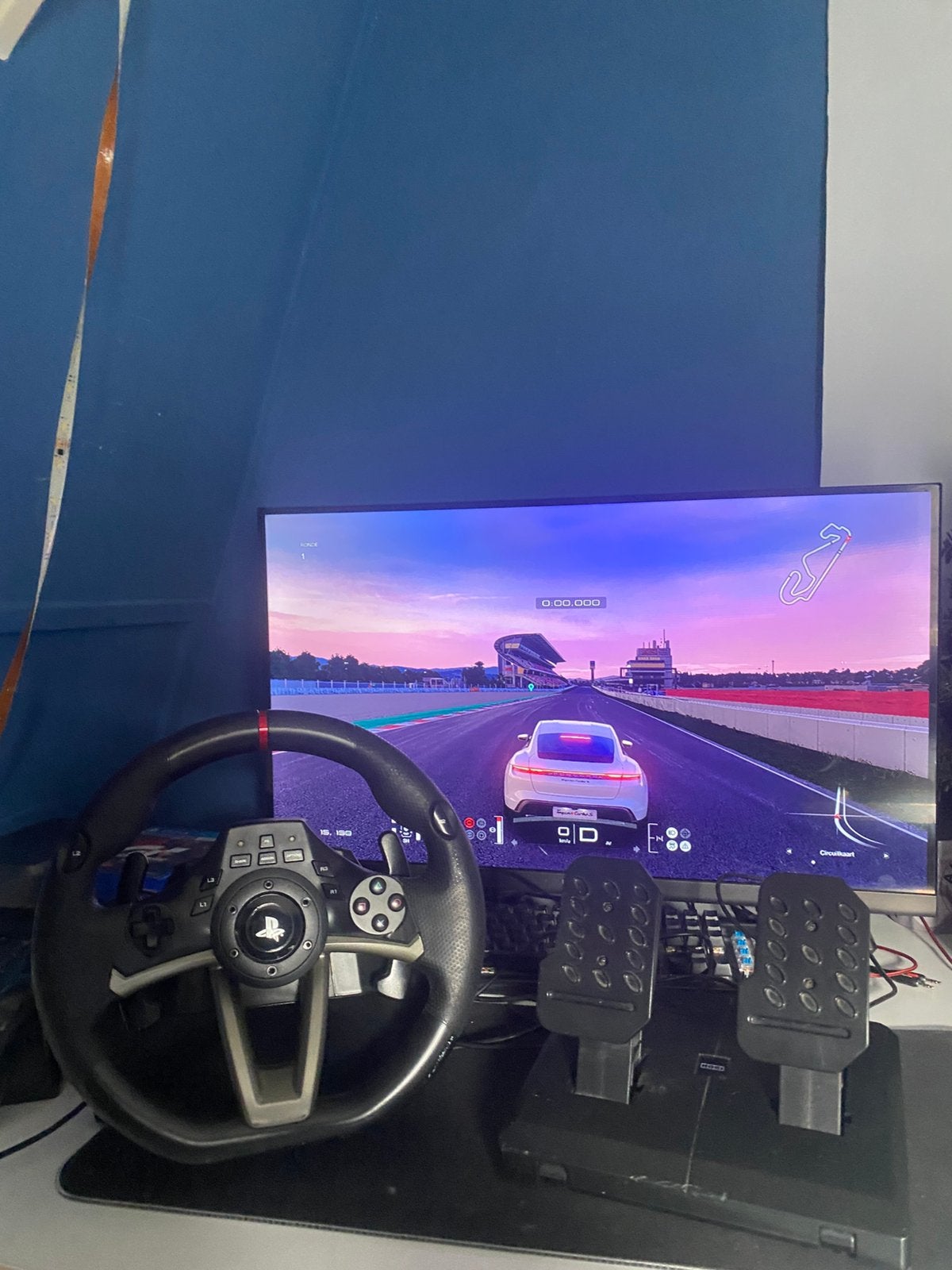 Complete Hori Racing Wheel Apex Set, Ophalen, Zo goed als nieuw, Stuur of Pedalen