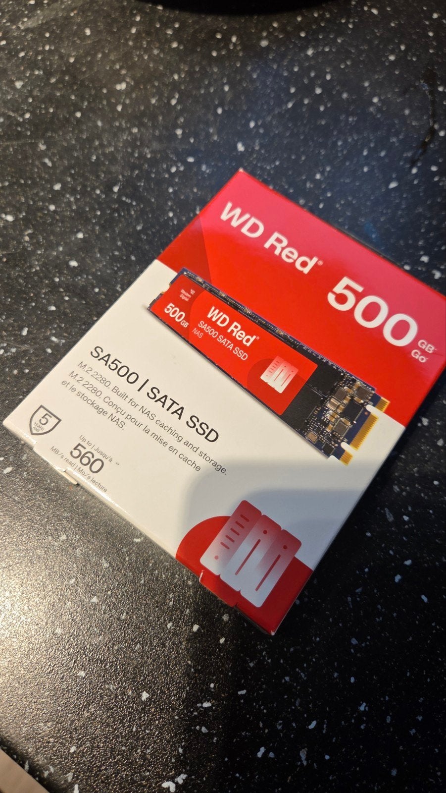 WD Red SA500 SATA SSD 500GB M.2 2280 voor NAS, Intern, Server, Nieuw, Ophalen of Verzenden