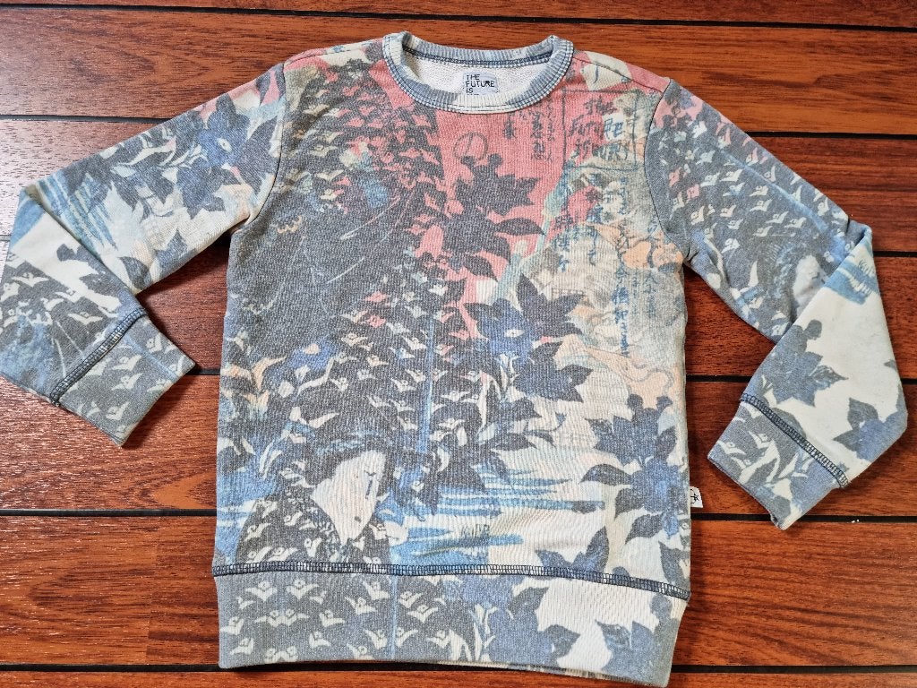 THE FUTURE IS OURS trui sweater maat 116 ** ZGAN ** SUPER **, Ophalen of Verzenden, Zo goed als nieuw, Jongen, The Future is ours