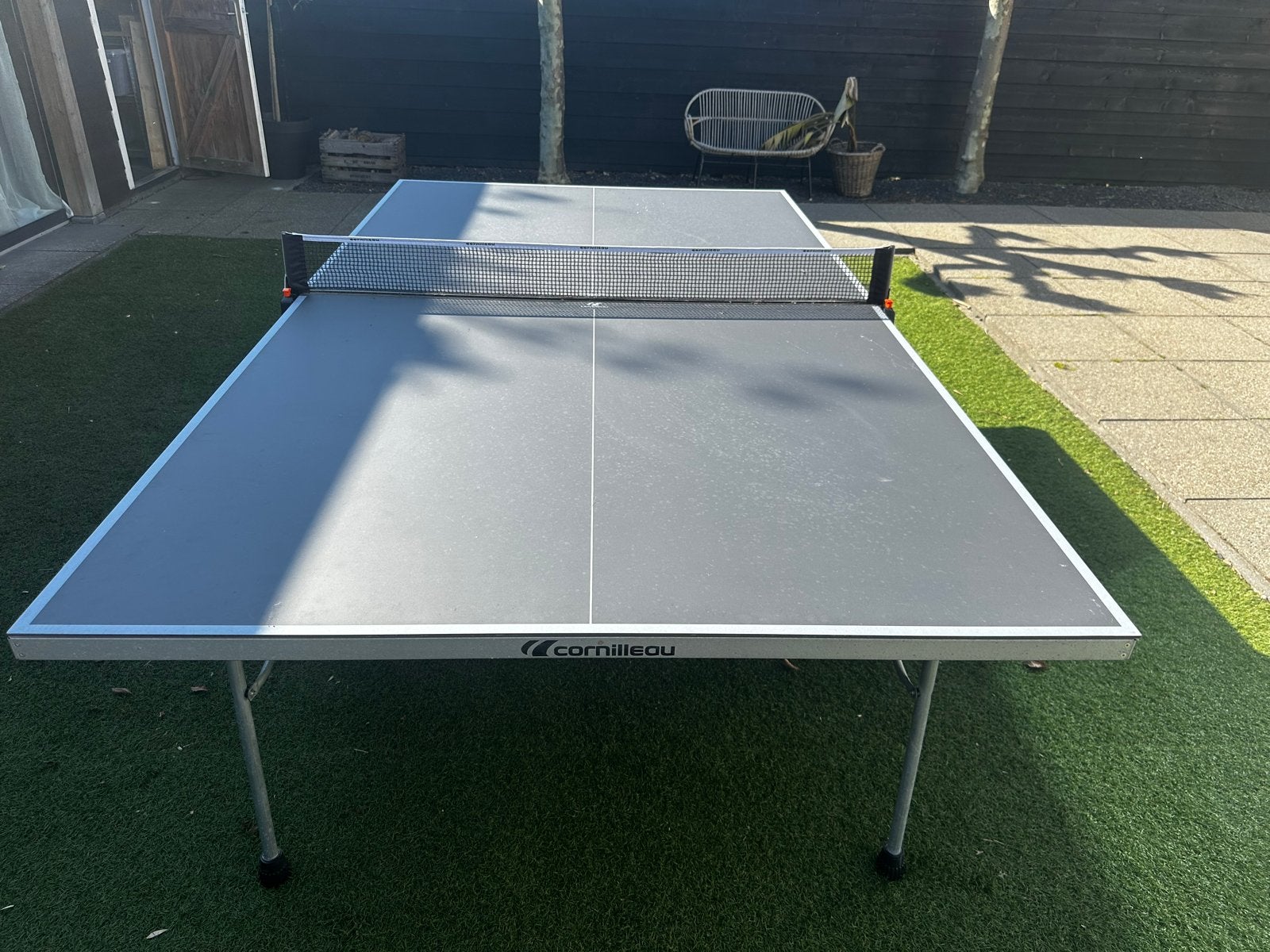 Cornilleau 100S Crossover Outdoor Tafeltennistafel, Ophalen, Gebruikt, Tafel Outdoor, Inklapbaar