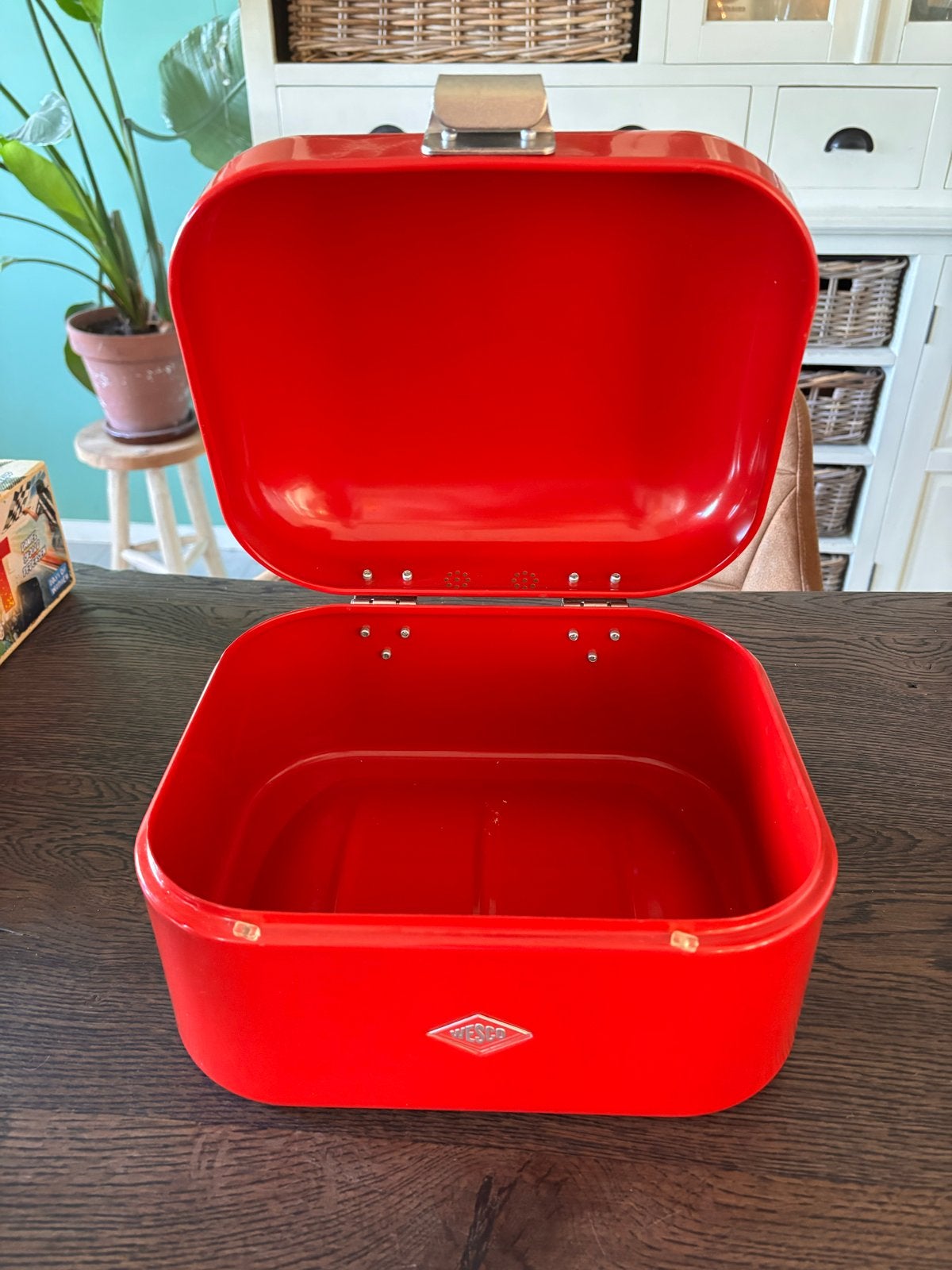 Wesco Broodtrommel Rood, Huis en Inrichting, Keuken | Keukenbenodigdheden, Ophalen, Gebruikt, Metaal, Broodtrommel