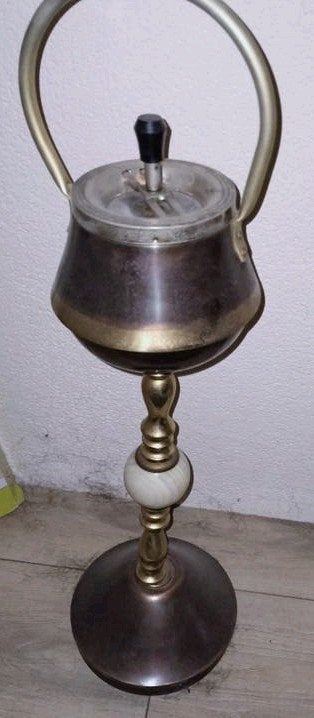Antieke, brocante, vintage staande asbak, Antiek en Kunst, Ophalen