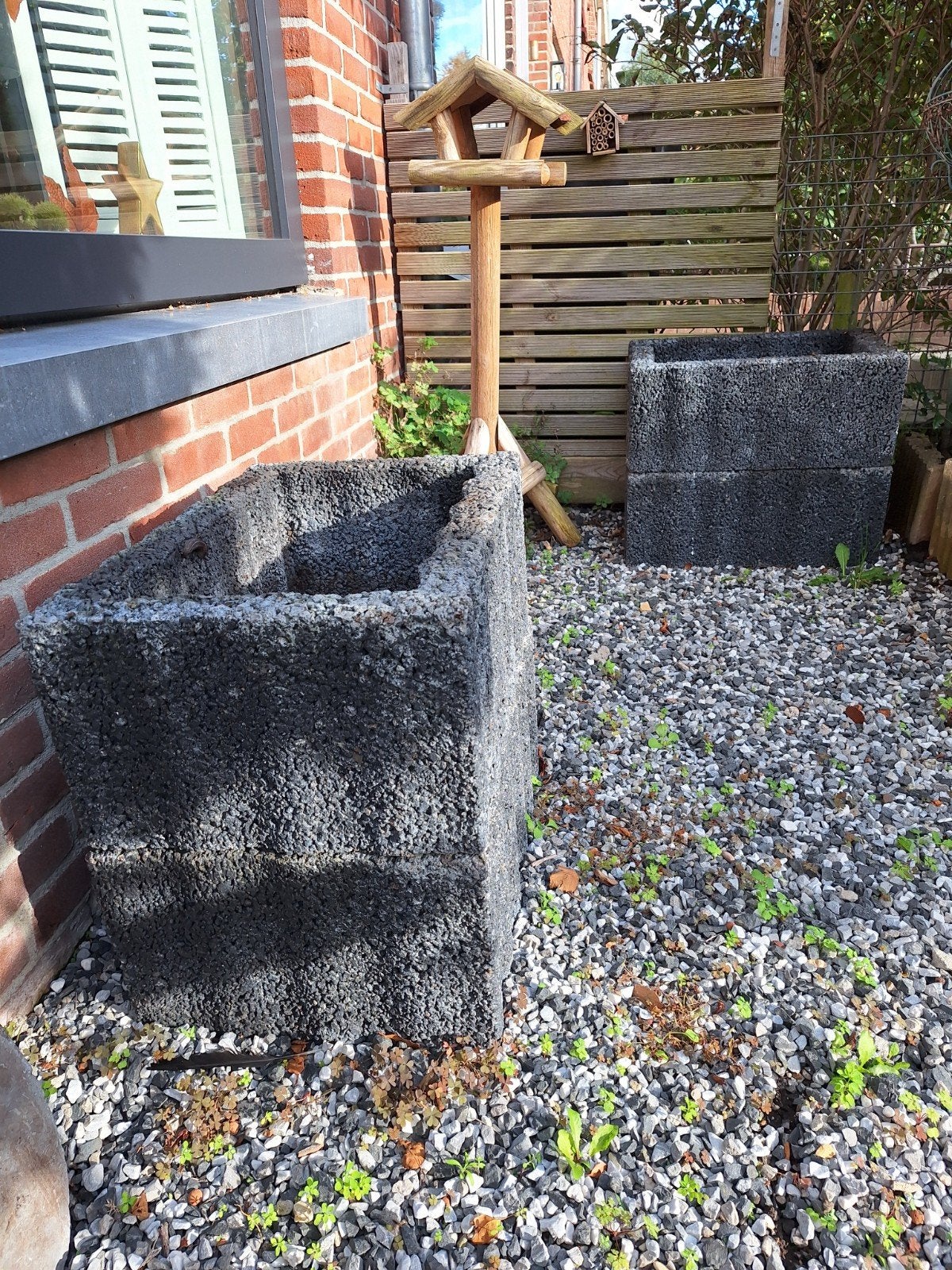 betonnen plantenbakken, Tuin en Terras, Ophalen, Gebruikt, Minder dan 30 cm, Rond
