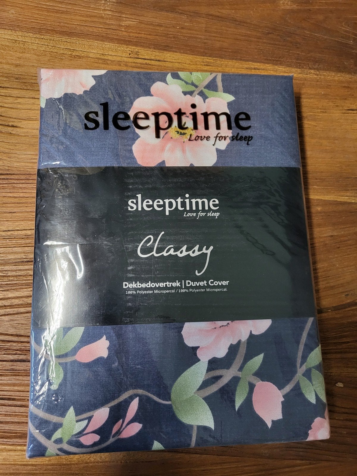 Sleeptime Elda-antraciet Dekbedovertrek 240x200/220, Dekbedovertrek, Ophalen of Verzenden, Grijs, Nieuw