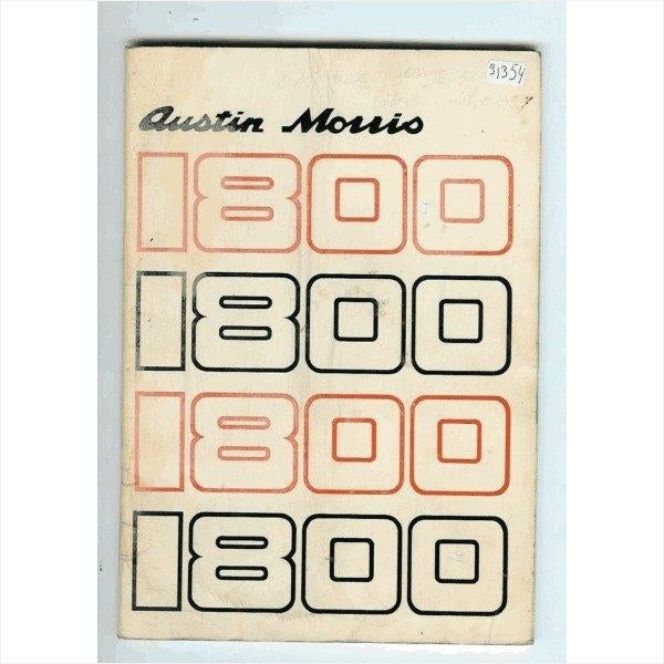 Austin Morris 1800 Instructieboekje 1973 #2 Engels, Ophalen of Verzenden
