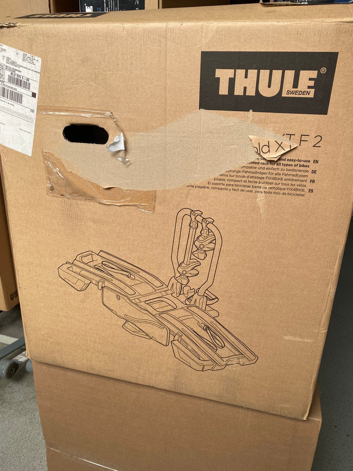 Thule Easyfold XT F 2bike 13pin, Auto diversen, Ophalen, Nieuw, Brede banden, 2 fietsen