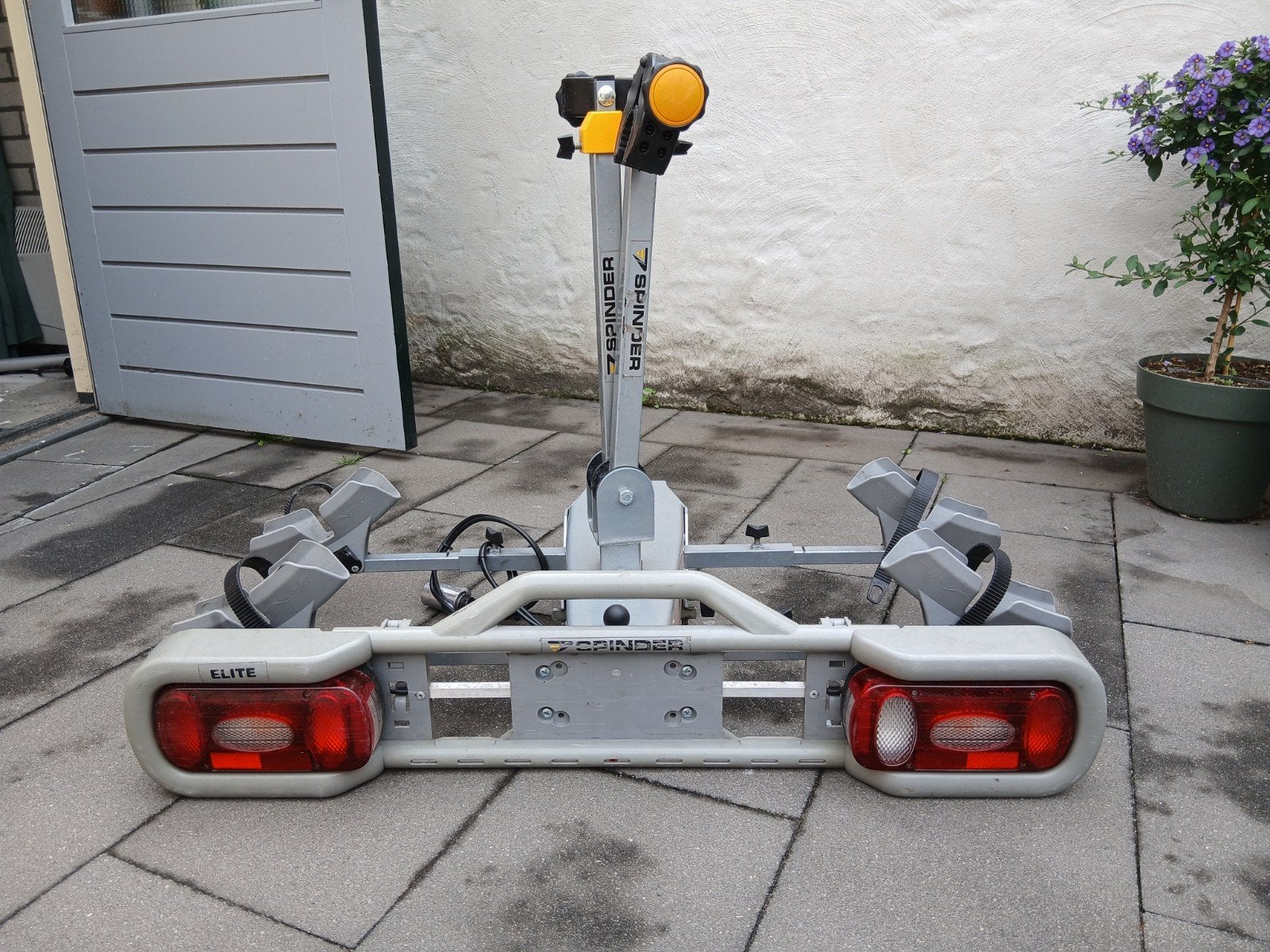 Spinder Elite Trekhaakdrager voor 2 fietsen, Ophalen of Verzenden, 2 fietsen, Gebruikt, Trekhaakdrager