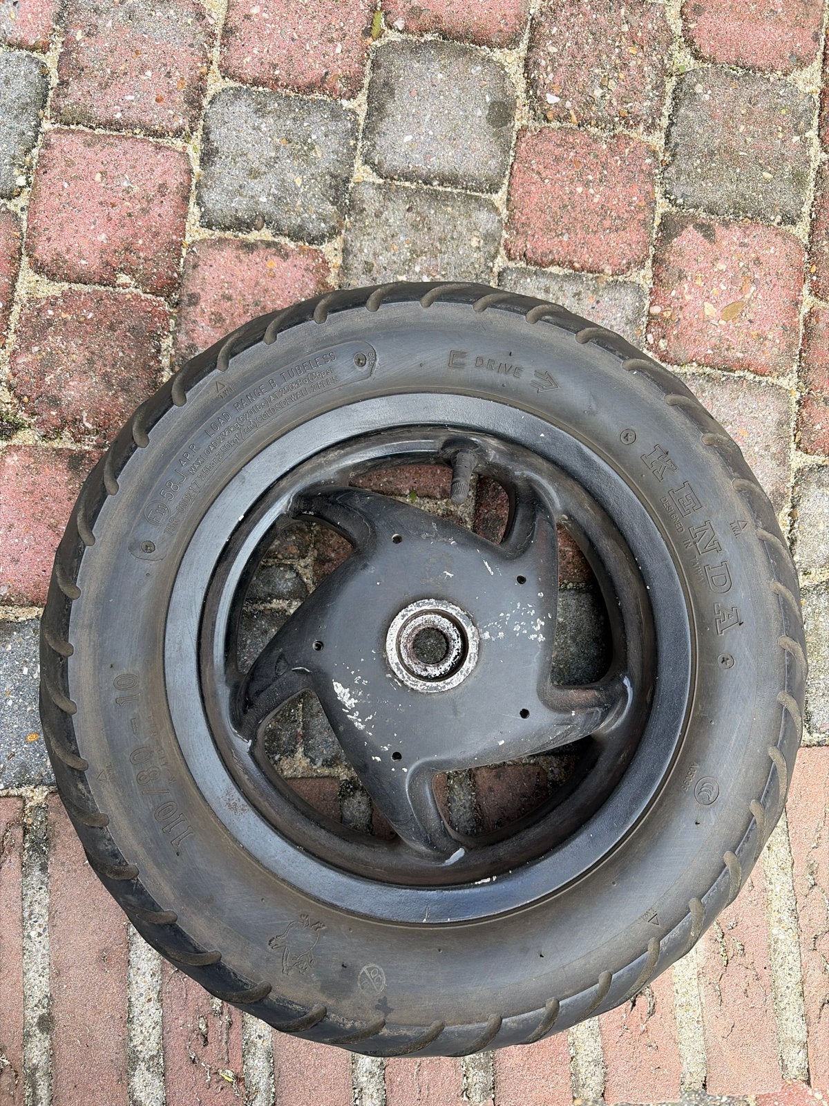 Sp98 velg met band, Ophalen of Verzenden, Gebruikt, Overige typen, Piaggio