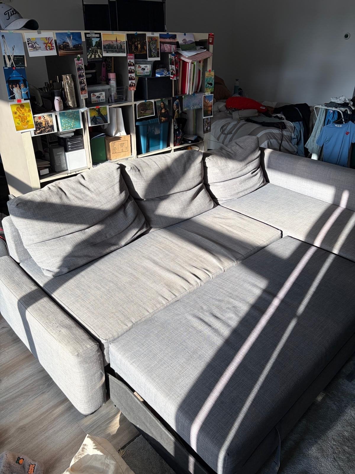 Foto 5 van IKEA FRIHETEN slaapbank/sofabed - Grijs
