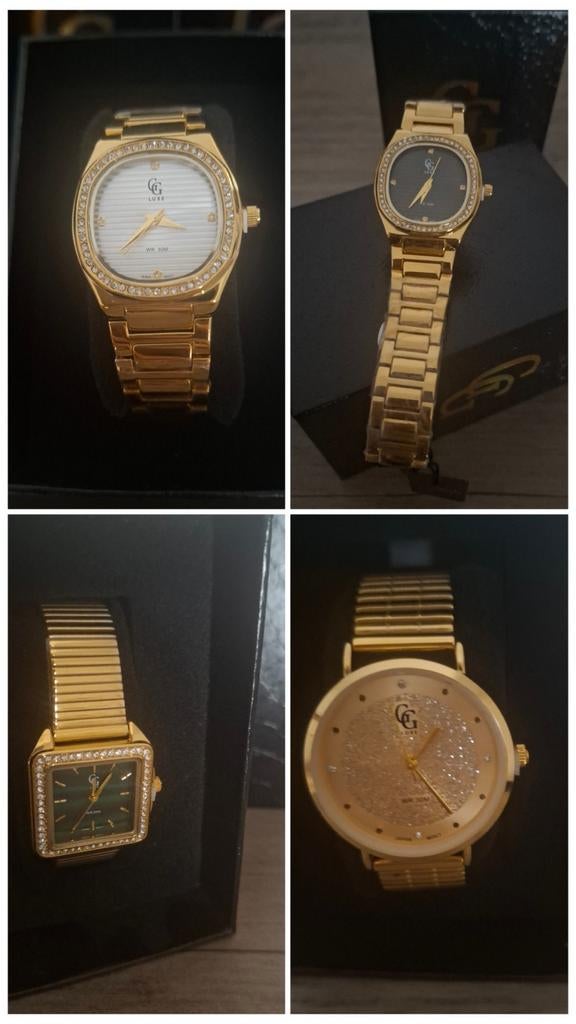 GG Luxe dames horloges NIEUW, Overige merken, Staal, Staal, Polshorloge