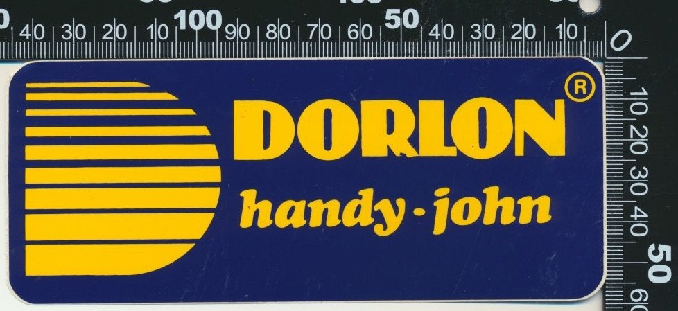 Sticker: Dorlon Handy John, Ophalen of Verzenden, Zo goed als nieuw, Bedrijf of Vereniging