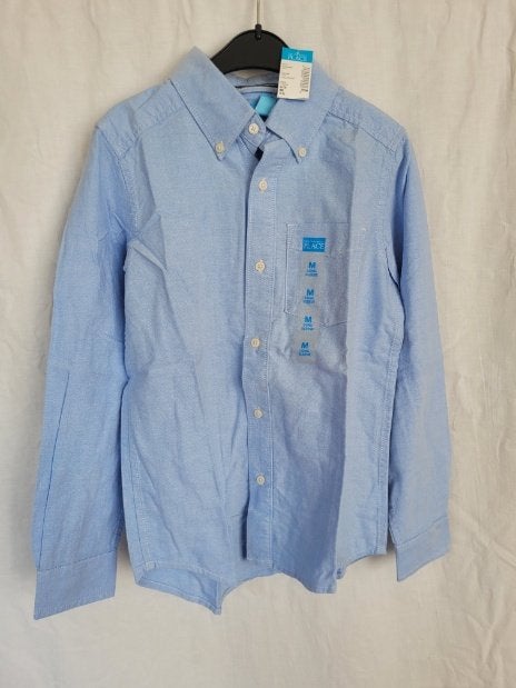 NIEUW blauw overhemd mt 128 merk The Children's Place, ., Overhemd of Blouse, Nieuw, Ophalen of Verzenden