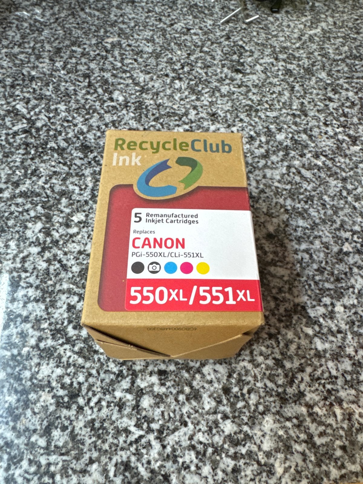 RecycleClub Ink Cartridges voor Canon PGI-550XL/CLI-551XL, Ophalen of Verzenden, Nieuw, Cartridge