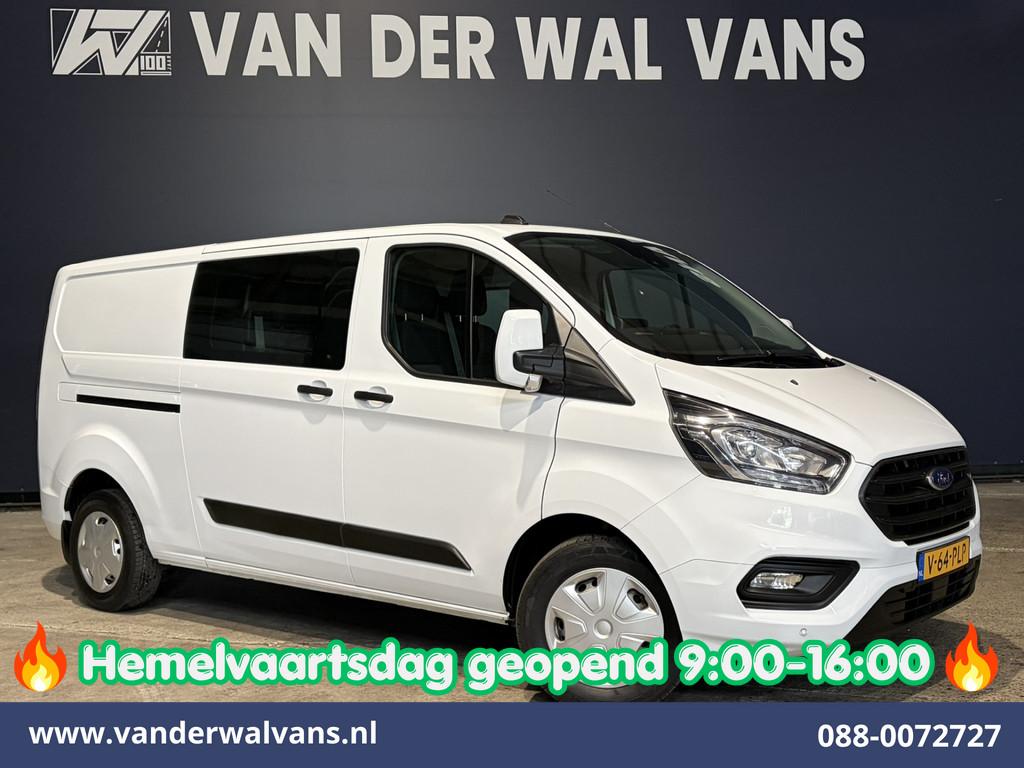 Ford Transit Custom 2.0 TDCI 130pk L2H1 Dubbele Cabine Euro6, Auto's, Voorwielaandrijving, Gebruikt, 4 cilinders, Bedrijf