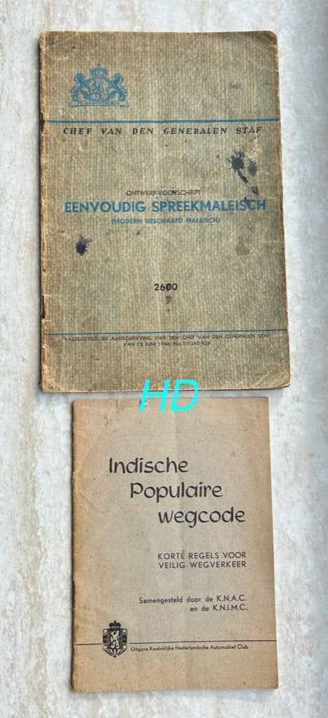 KNIL INDIË NEDERLANDS WOORDENBOEK MALEIS EN WEG CODE BOEKJE, Ophalen of Verzenden, Landmacht, Nederland, Boek of Tijdschrift