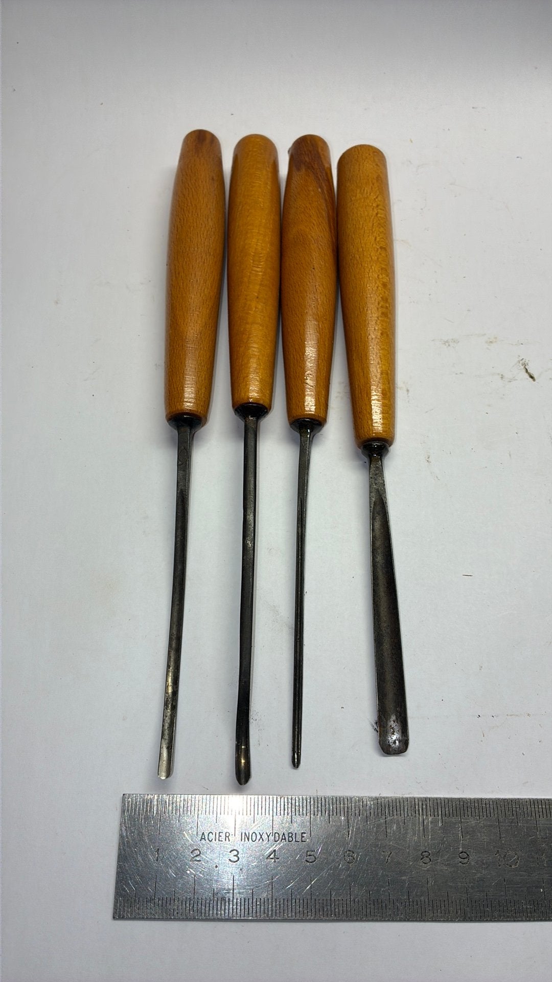 4 henry taylor gutsen ( sheffield guts beitels ), Antiek en Kunst, Antiek | Gereedschap en Instrumenten, Ophalen of Verzenden