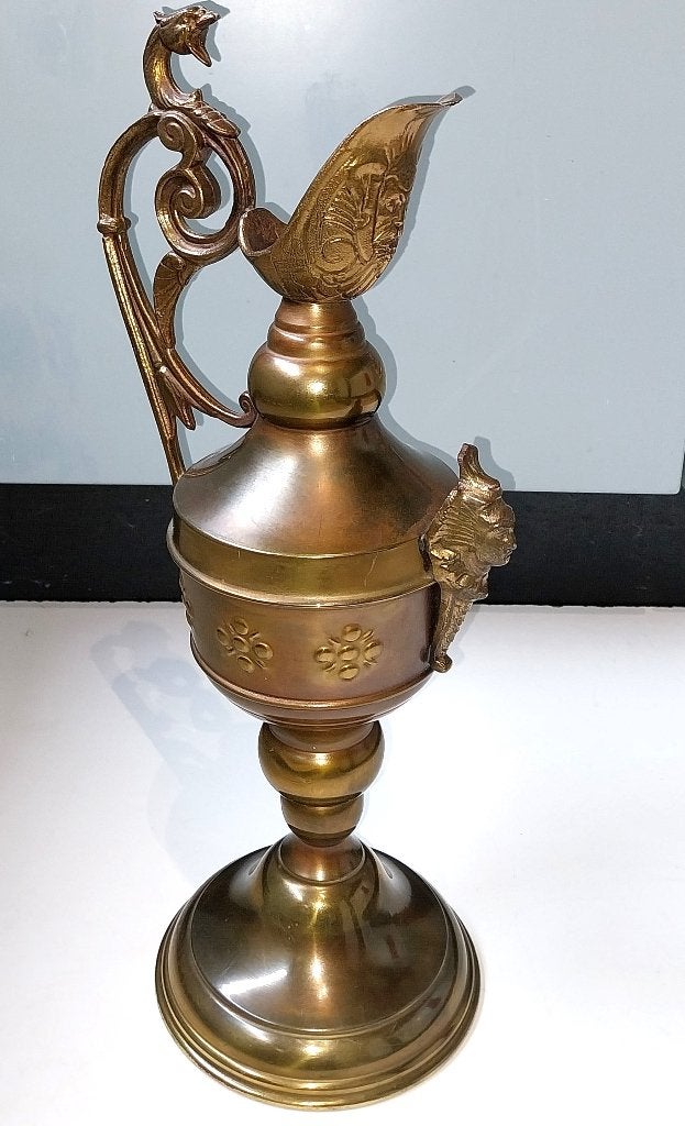 Prachtige koperen schenkkan - Mécap Made in Belgium, Ophalen of Verzenden, Koper