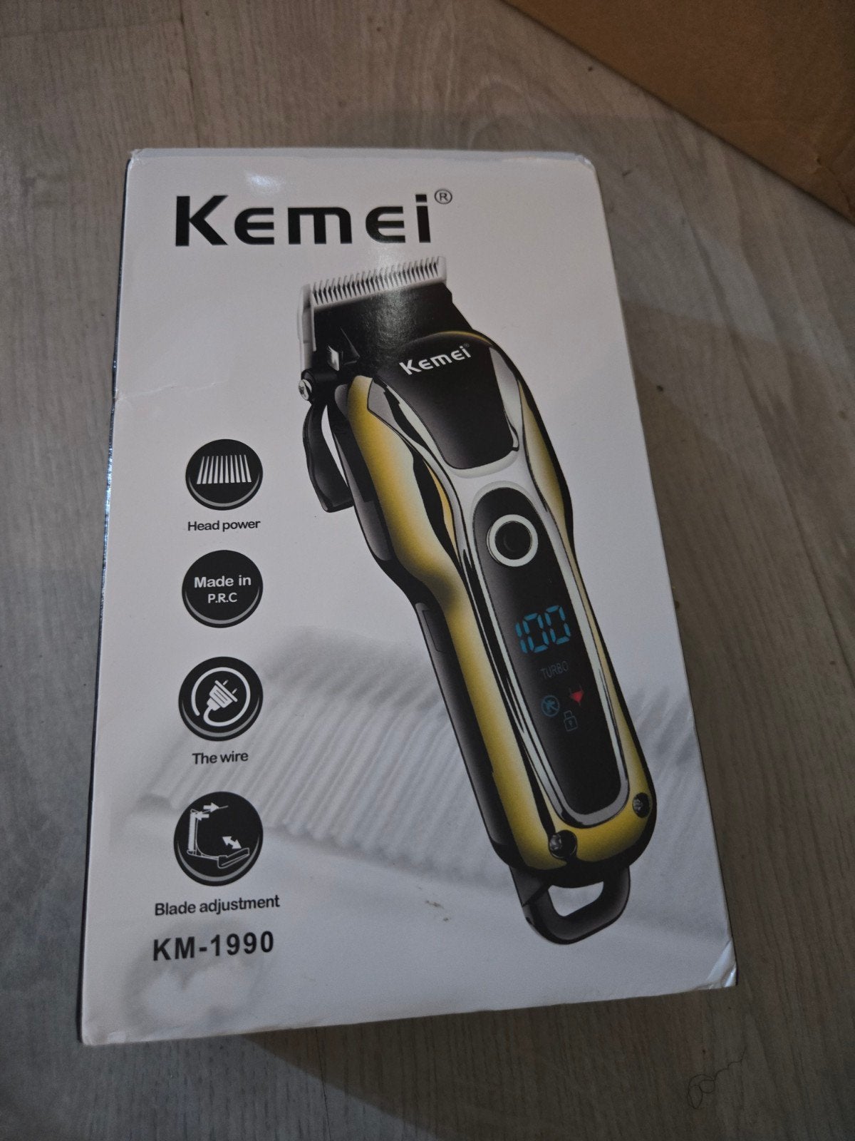 Kemei KM-1990 Professionele Tondeuse/Haartrimmer, Ophalen of Verzenden, Nieuw, Haarverzorging