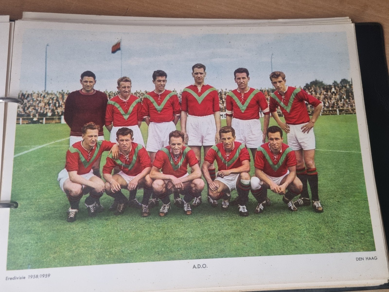 ADO Den Haag vintage 1958 ESSO plaat, Verzamelen, Ophalen of Verzenden