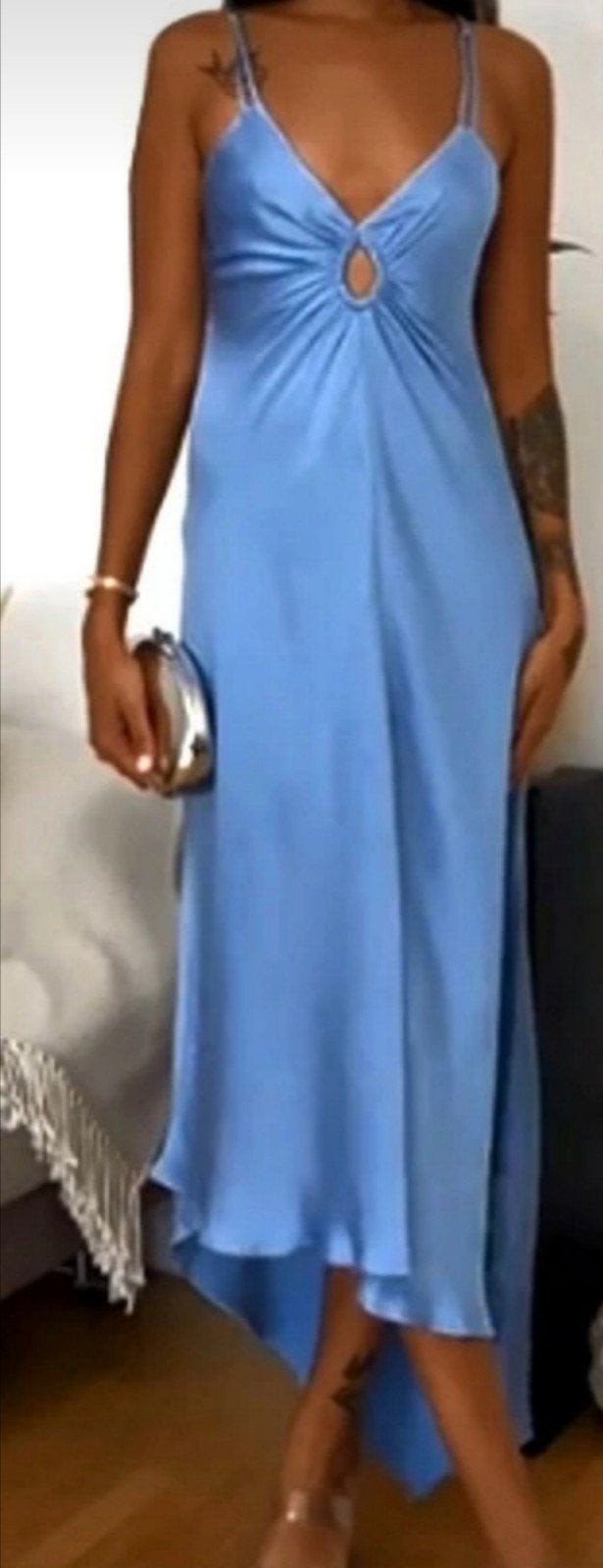 Nieuw high-low dress jurk Mango L 40 Victoria Beckham satijn, Kleding | Dames, Ophalen of Verzenden