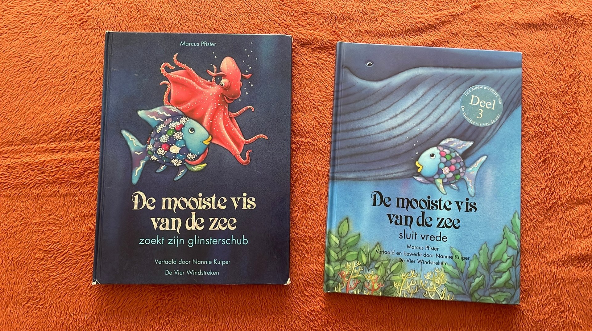 2x groot boek: De mooiste vis van de zee, Verzenden, Gelezen, Marcus Pfister