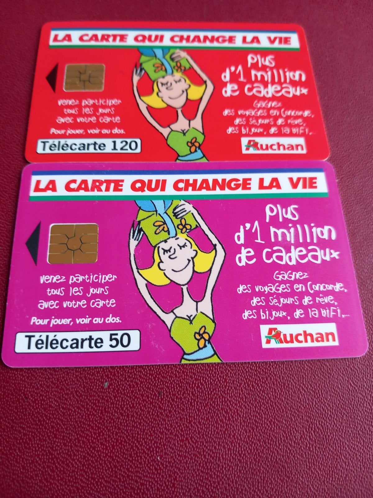 Franse Télécarte 50 en 120 (Auchan), Ophalen of Verzenden