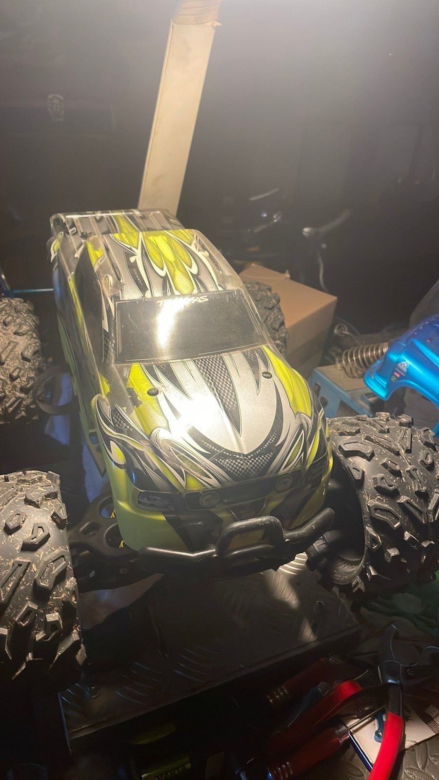 Traxxas E-Maxx Full Fastlane, Auto offroad, Zo goed als nieuw, Schaal 1:8, Ophalen