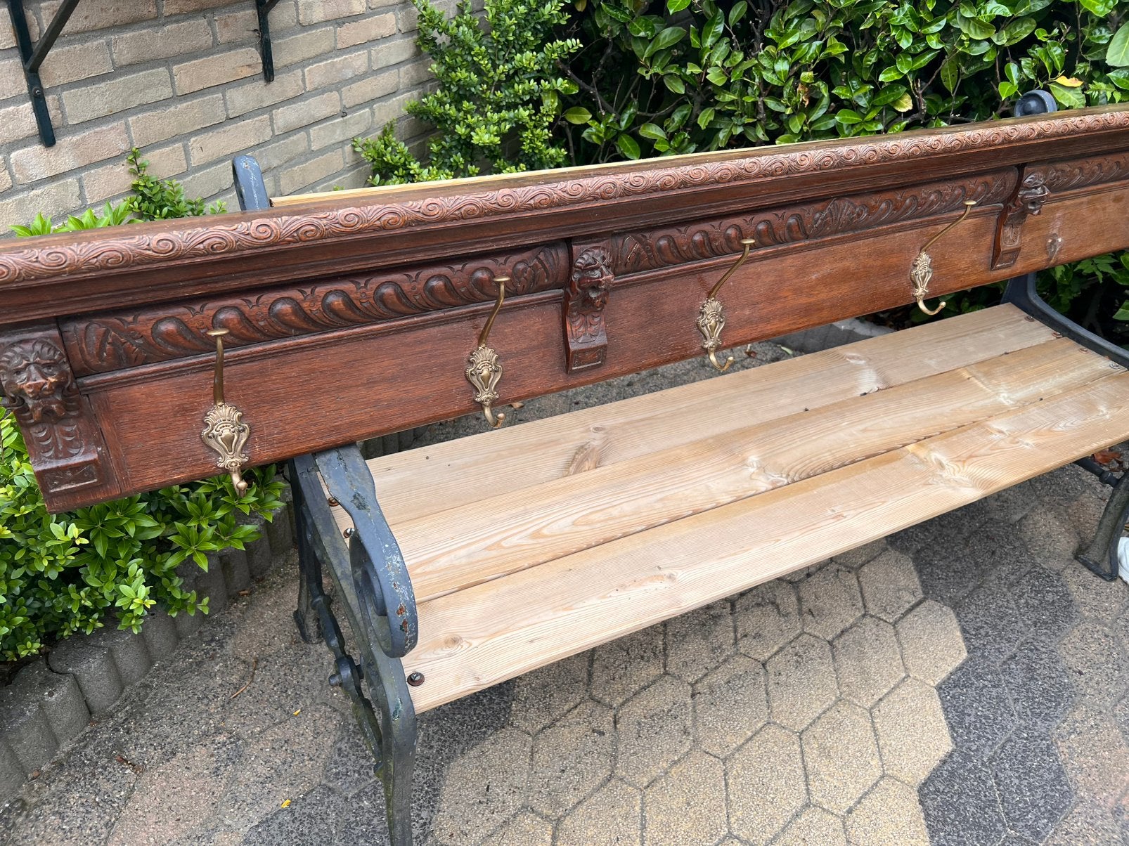 Antieke kapstok, Ophalen, Gebruikt, Hout