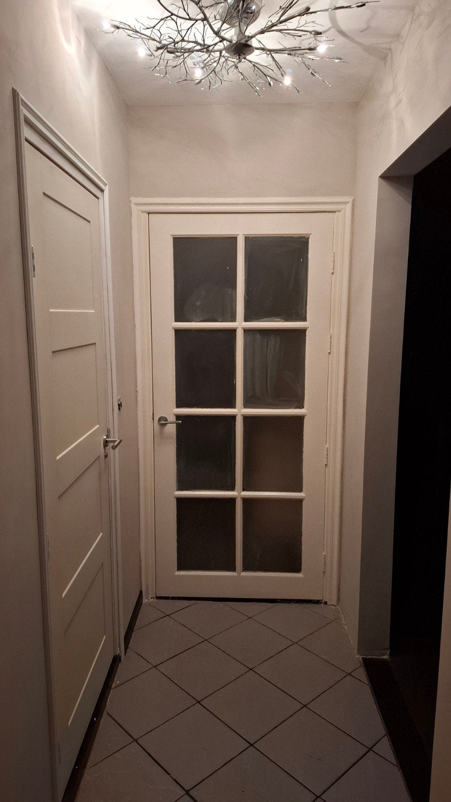 Binnendeur met glaspanelen, Ophalen, Gebruikt, 80 tot 100 cm, Binnendeur