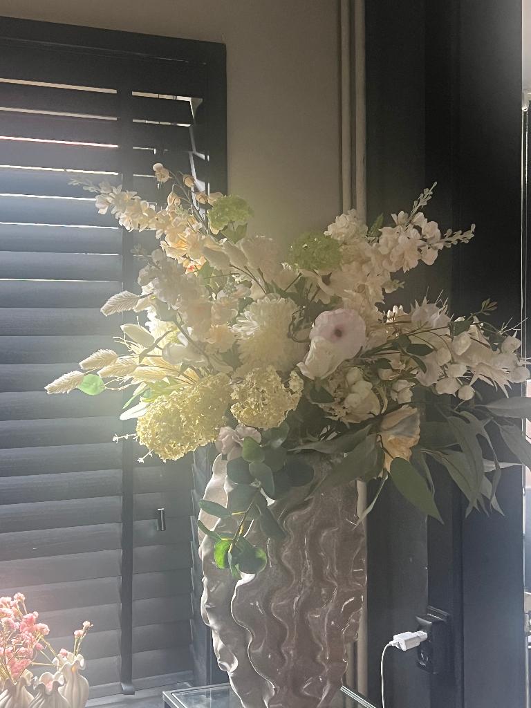 zijde bloemstukken, Binnen, Handgemaakt, 75 cm, Ophalen of Verzenden